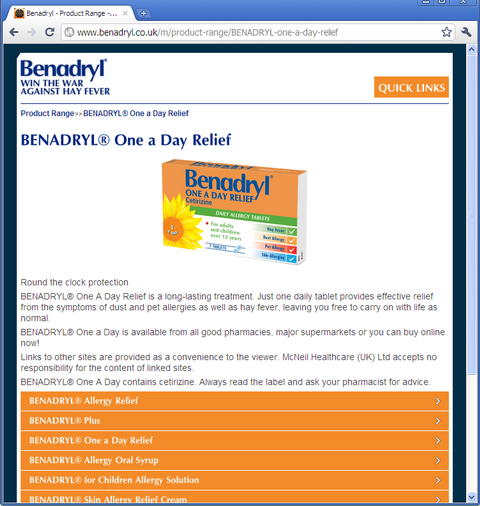 Benadryl 6